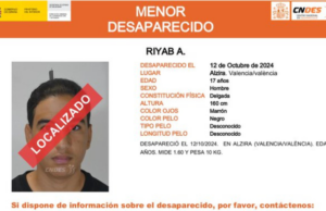 Localizado Riyab A., el menor desaparecido en Alzira