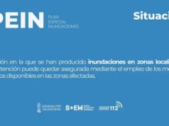 ¡PELIGRO! Situación 1 de emergencia del Plan Especial de Inundaciones en toda la Comunitat Valenciana