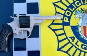 Un arma falsa casi real, incautada en un control en Algemesí