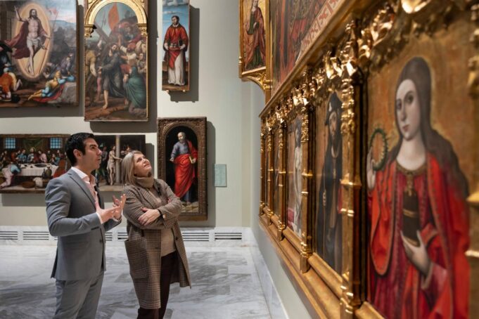 Carmen Ortí inicia su recorrido por el Museo de Bellas Artes de Valencia