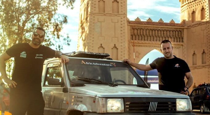 Un Fiat Panda y dos alzireños conquistan la Africadventure