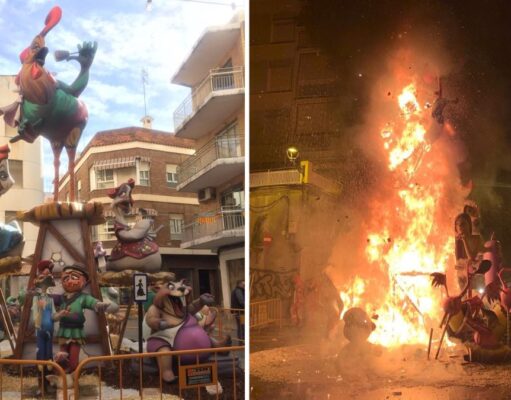 Una llama menos en las Fallas de Alzira