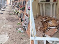 Piedras, piñas y parches: el “día a día” del cementerio de Alzira