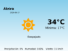 Predicción meteorológica: Alzira, 17 de Junio de 2026