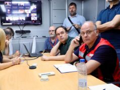 Juanfran Pérez Llorca participa en la reunión del CECOPI para coordinar la extinción del incendio en La Vall d’Uixó