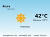 El tiempo en Alzira hoy, 8 de Julio de 2026