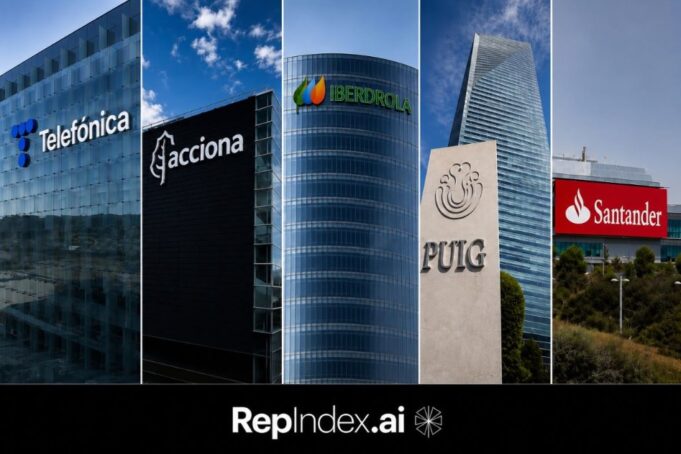 Telefónica lidera junto a Acciona, Iberdrola, Puig y Santander la reputación algorítmica del IBEX 35
