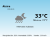 AEMET: El tiempo para Alzira – 1 de Agosto de 2026