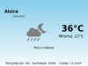 El tiempo hoy 7 de Agosto de 2026 en Alzira según AEMET
