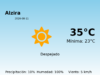 Predicción meteorológica: Alzira, 11 de Agosto de 2026