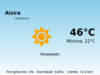 Previsión de la AEMET en Alzira hoy 19 de Agosto de 2026