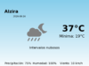 Previsión de la AEMET en Alzira hoy 24 de Agosto de 2026