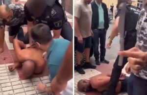 VÍDEO | Varios vecinos de Algemesí retienen a un hombre armado con un cuchillo tras un atraco