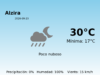 AEMET: El tiempo para Alzira – 23 de Septiembre de 2026