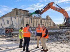 La Generalitat inicia la demolición del puente en la CV-800 para construir una nueva rotonda en Mutxamel